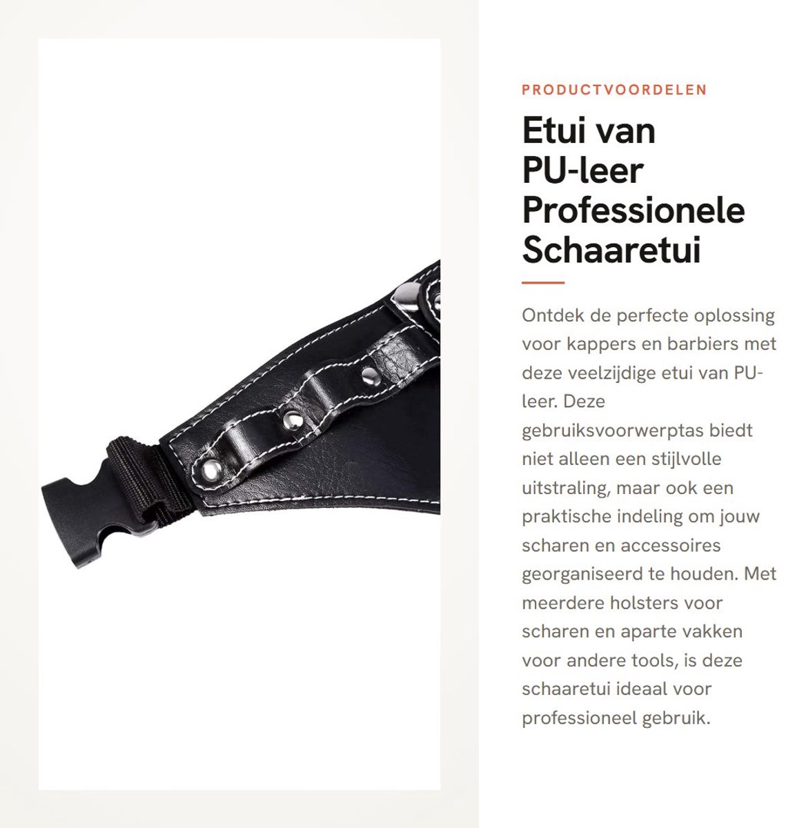 Dailygoods- Schaaretui Grote Capaciteit - Holster voor 6 Scharen