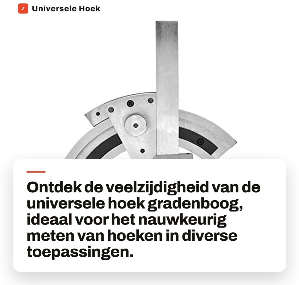 Dailygoods- Hoekmeetregel 0-320° - Universele Gradenboog - Precisie Hoekmeter - Hoogwaardig Koolstofstaal - Schuine Rand - Hoge Nauwkeurigheid 0,02