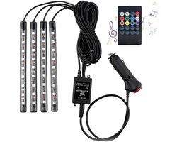 RGB Ledstrips - Auto Verlichting - Interieur Personaliseren - Laagspanning Technologie - 4x 0225 m - RGB Kleuren
