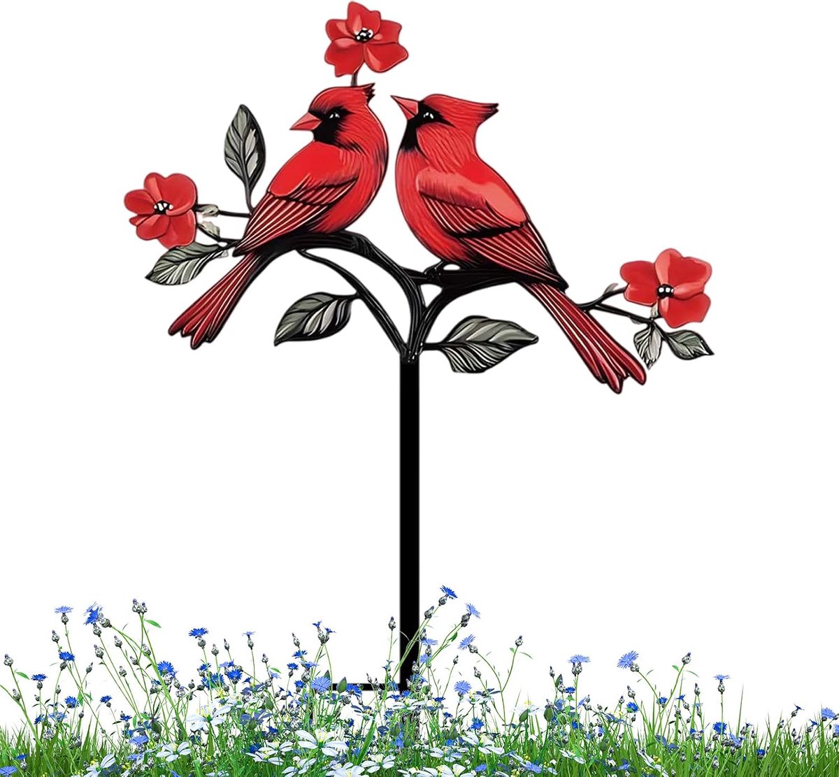 Decoratieve Tuinstokken - Vogel Decoratie - Tuin Verfraaien - Weerbestendig Metaal - 25x35 cm - Multicolor