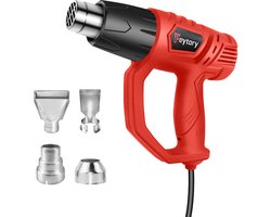 Warmtepistool 2000W, Hete Iuchtpistool Met 4 Mondpunten Voor Ambachtelijke Reliëf, Krimp Verpakking en Onttrekking Pijn