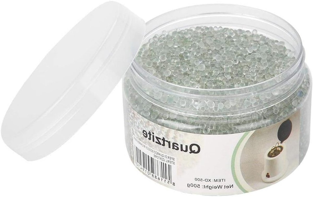 Sterilisatieparels voor Nagels, 500g Helder Glas Ballen voor Hoge Temperatuur, Manicure Tools en Nagelkunst Accessoires