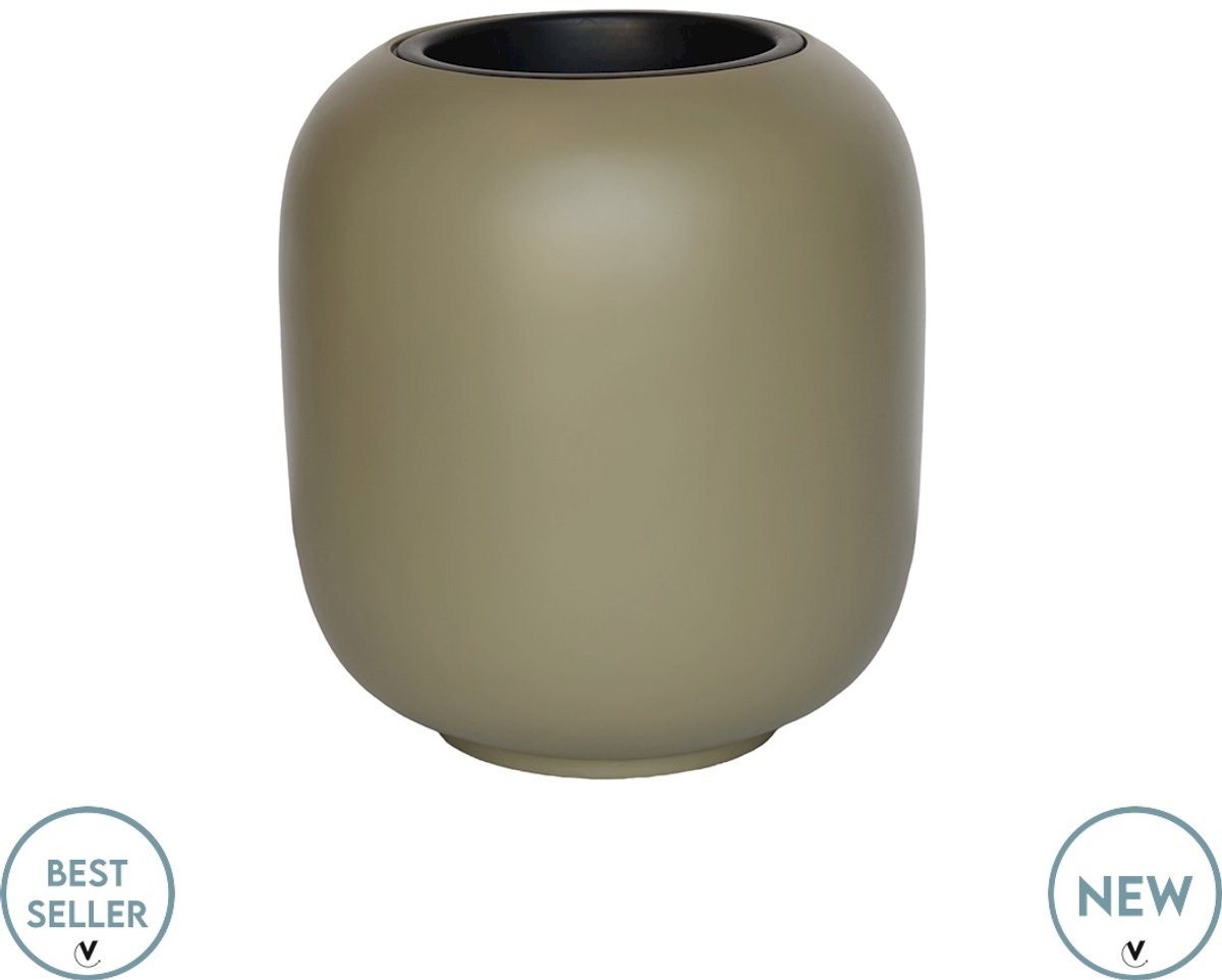 Pot Lampang pebble grey Ø33 x H36,5 cm Vase the World