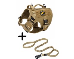 Always Prepared® Pro Combi Deal - Hondentuig + Riem - Anti-Trek Set voor Middel en Grote Honden - Reflecterend - Maat M