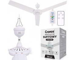 Cronos FC11-90 - Plafondventilator - Ø 90 cm - Met afstandsbediening - Wit