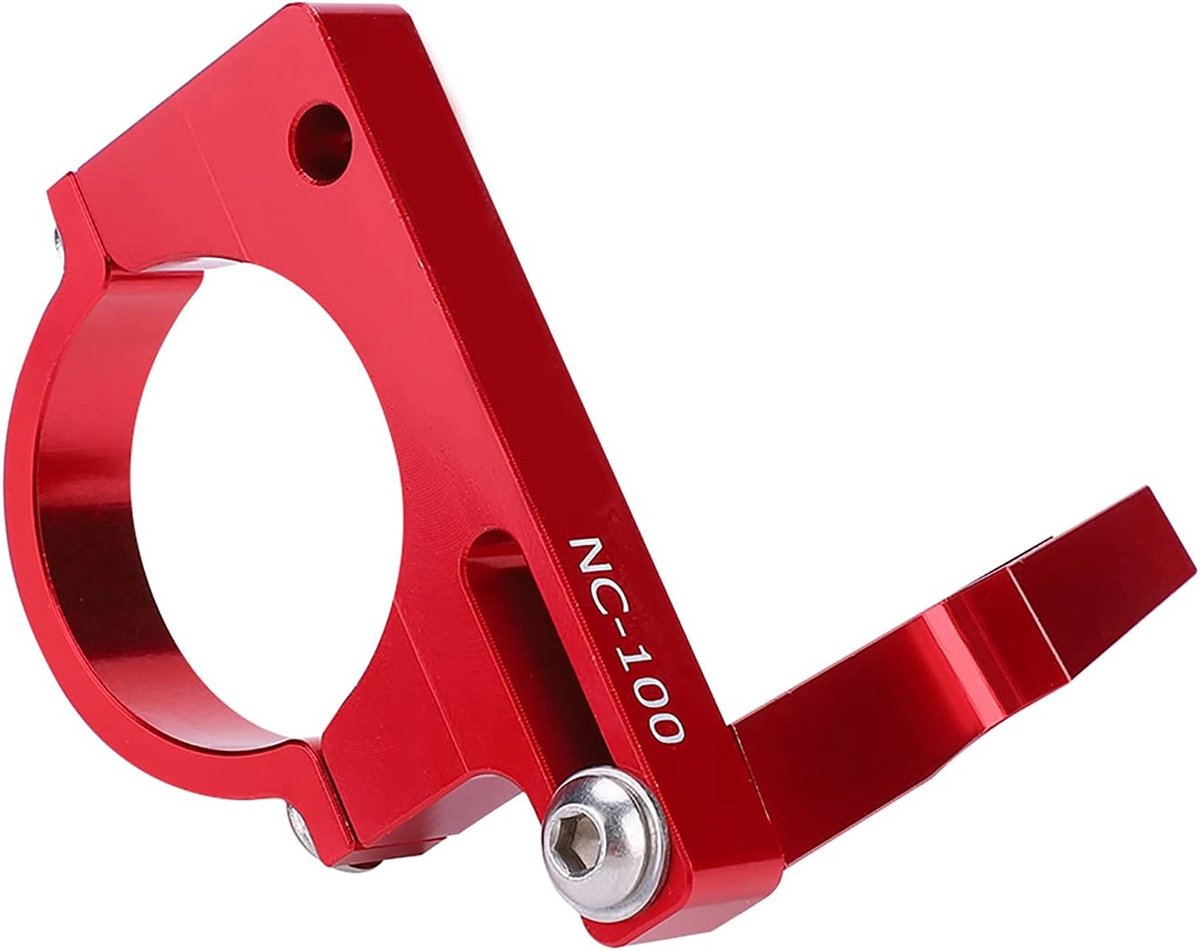 Voorste Derailleur Adapter - Fiets Klem - Fiets Onderhoud - Lichtgewicht Aluminium - 40mm Diameter - Rood