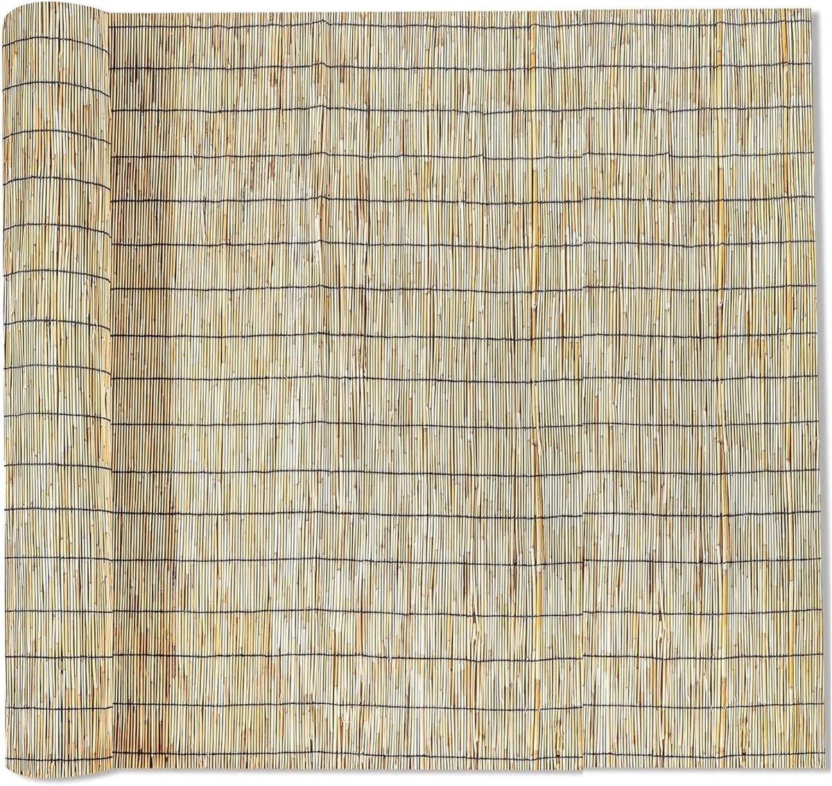 Balkon Privacy Scherm - Riet Hek - Buiten Leven - Natuurlijk Materiaal - 60 x 500 cm - Natuurlijk