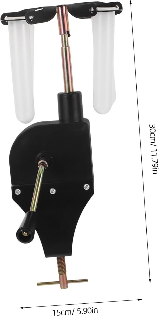 Handmatige Centrifuge - Laboratorium Apparaat - Mengsels Scheiden - Draaihendel Bediening - 30 x 15 x 15 cm - Zwart — afbeelding 5