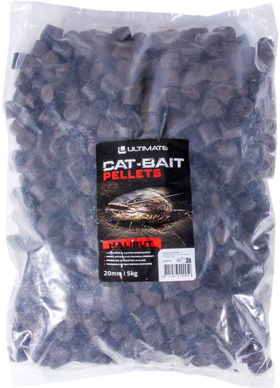 Ultimate CAT-BAIT Halibut Meerval Pellets 20mm (5kg) (Voorgeboord) - Vispellets van Ultimate — afbeelding 2