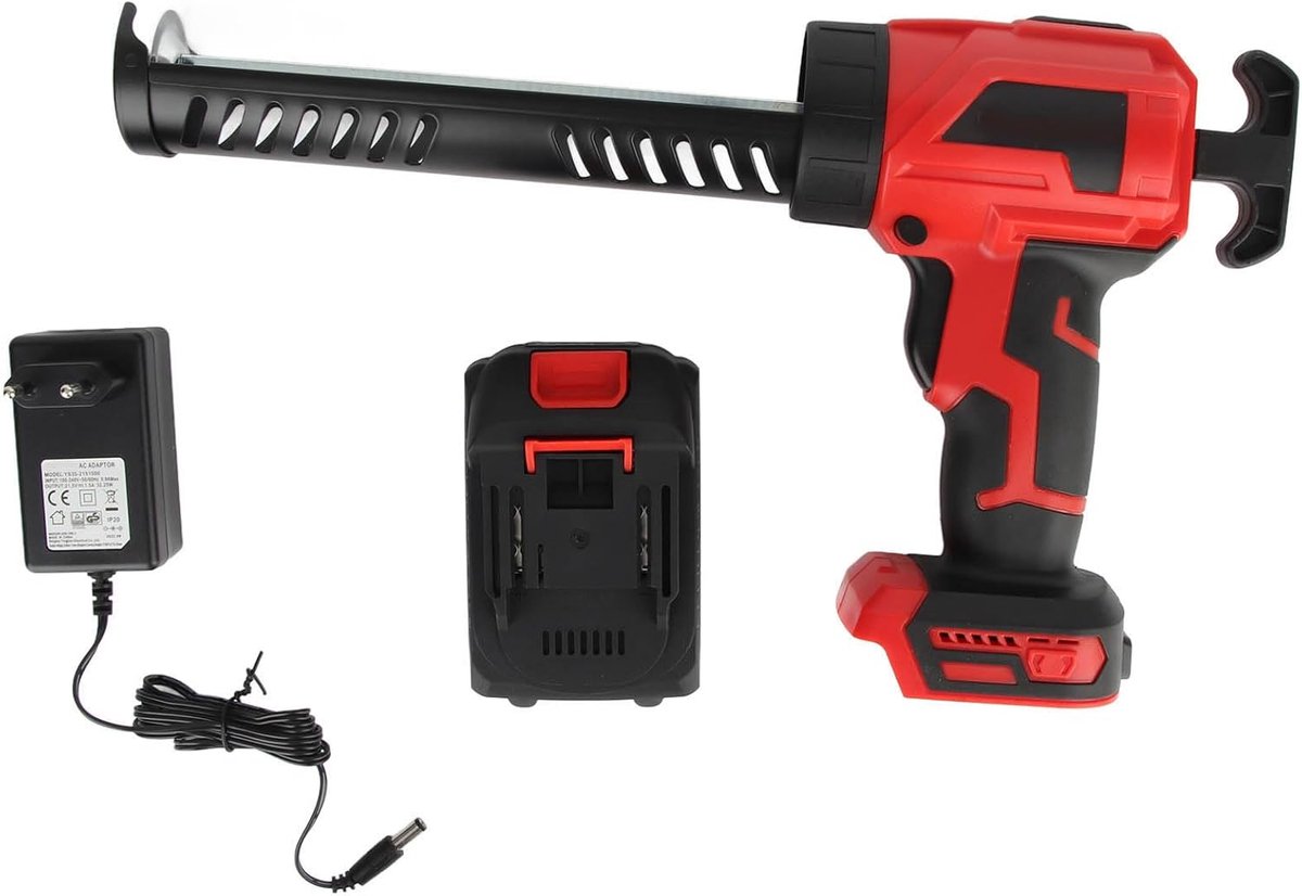 Elektrisch Kitpistool - Draadloos Kitapparaat - Huisrenovatie Klussen - 4 Snelheden Instelbaar - 2000mAh Batterij - Zwart