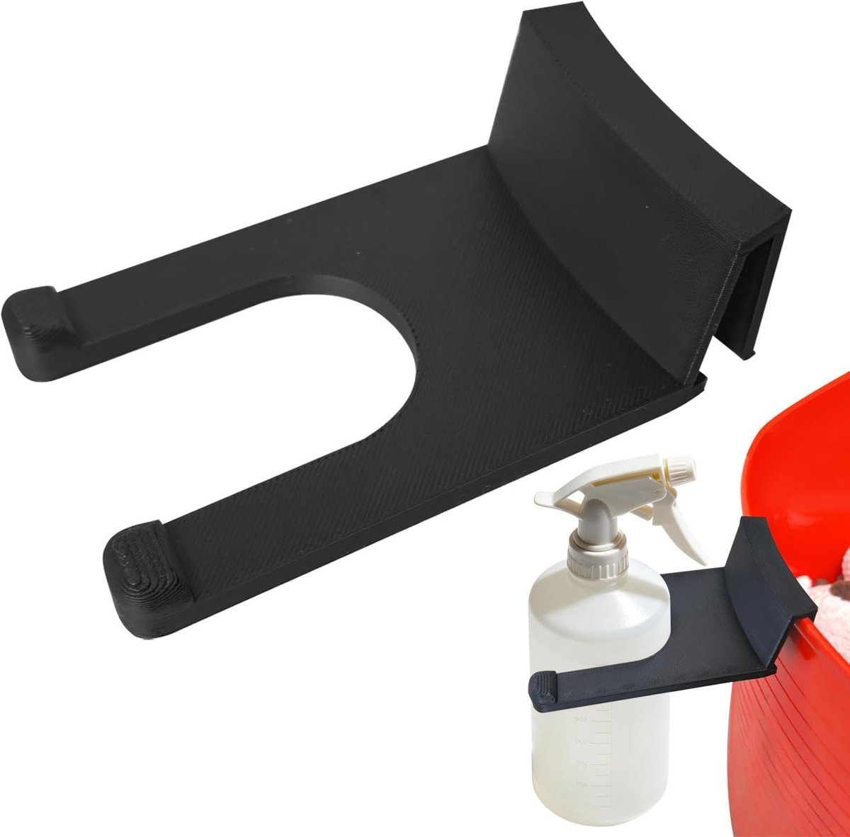 Schuimkanon Houder - Autowas Accessoire - Voertuig Onderhoud - Stabiele Grip - 11 x 7 x 4 cm - Zwart