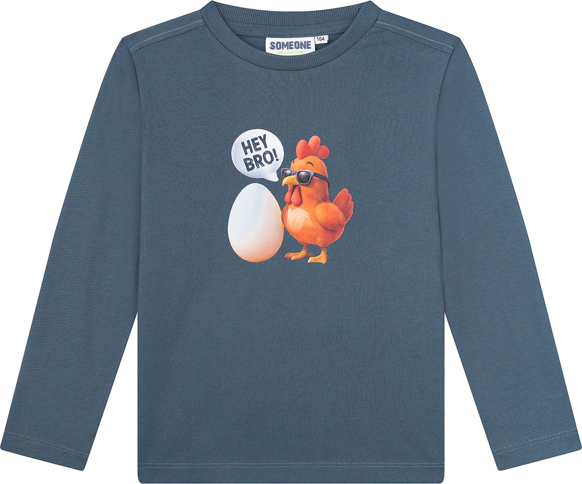 Someone ROBERT-SB-03-A Jongens T-shirt - DARK TEAL