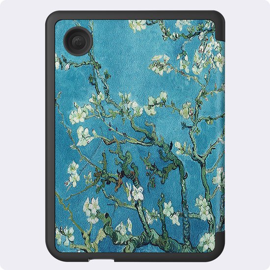 Hoes Geschikt voor Kobo Clara 2E - Luxe E-reader Trifold Case - Bescherm Hoesje Book Cover - Bloesem — afbeelding 5