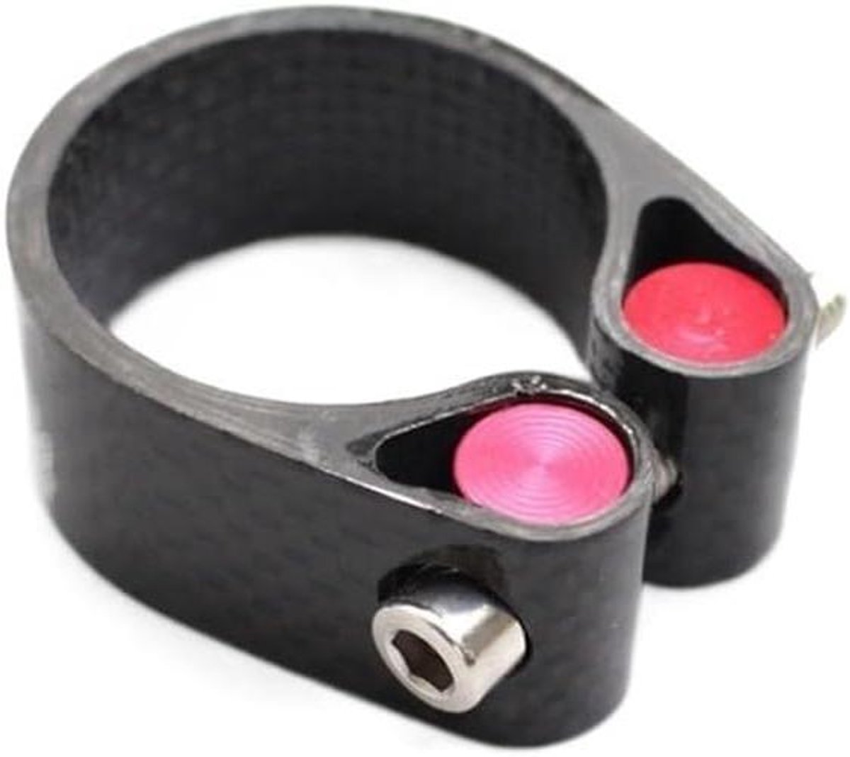 Zadelpenklem Fiets - Zadelklem Carbon - Zadelhoogte Verstellen - Quick Release Ontwerp - 27.2/30.8/31.6 mm - Zwart