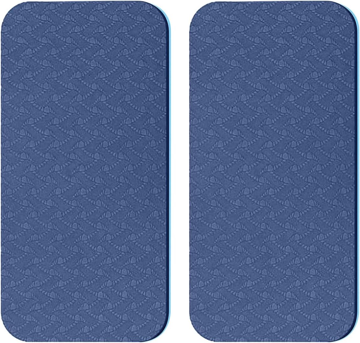 Yoga Kniebeschermers - Knielpads Oefenmat - Oefeningen op de vloer - Extra dikke demping - 34 x 17 cm - Blauw