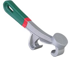 Emmer Deksel Opener - Bucket Opener Tool - Containers Openen - Antislip Handgreep Aluminium - 245mm - Blauw
