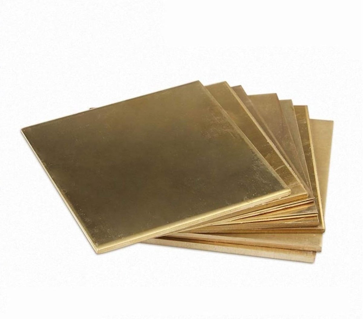 Messing Plaat - Metaalplaat Modelbouw - Hobby Constructie - Flexibel Geleidend Materiaal - 100x100mm - Messing