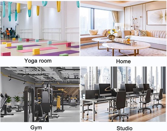 Yogamat Houder - Opbergrek Matten - Sportspullen Organiseren - Massief Houten Constructie - 9 Lagen 156 cm - Houtkleur van Yogamat — afbeelding 5