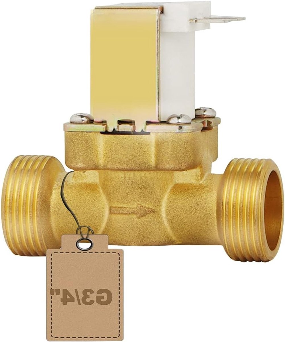 Waterinlaatventiel 2 weg - G3/4 inch messing - normaal gesloten - betrouwbare waterdistributie - ShopVlot