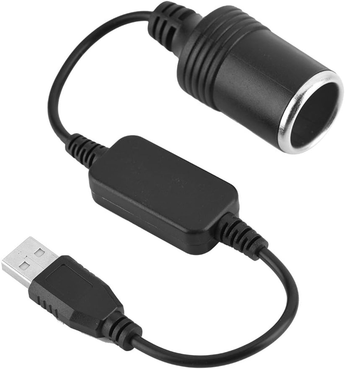 USB aansluiting naar 12V sigarettenaansteker auto converter kabel - eenvoudig in gebruik - breed compatibel - ShopVlot