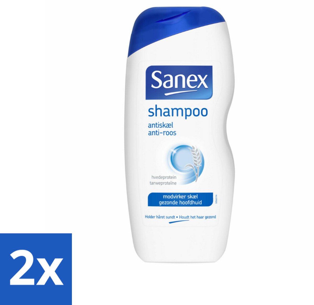 2 x Sanex - Shampoo - Anti-Roos - Tegen Schilfers - 250 ml - Roos Shampoo - Anti Roos Shampoo - Kalmerende Shampoo - Hoofdhuidverzorging - Roos Verhelpen