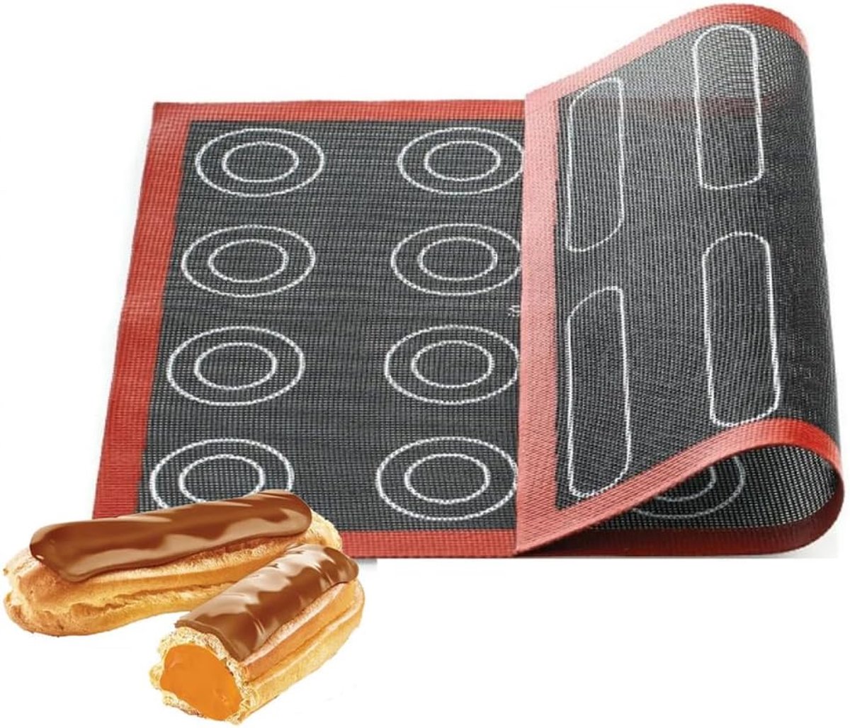 Bakmat 40 x 30 cm - microporeuze siliconen bakmat - hitte- en kouduithoudend - ideaal voor dagelijks gebruik - ShopVlot