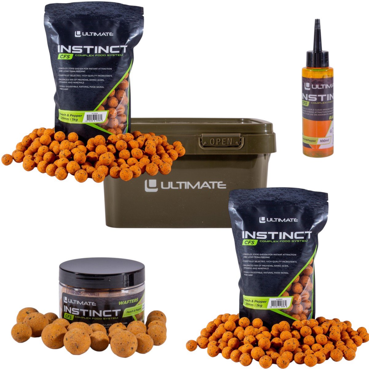 Ultimate Bucket Deal Instinct CFS Peach & Pepper - Karper Set
