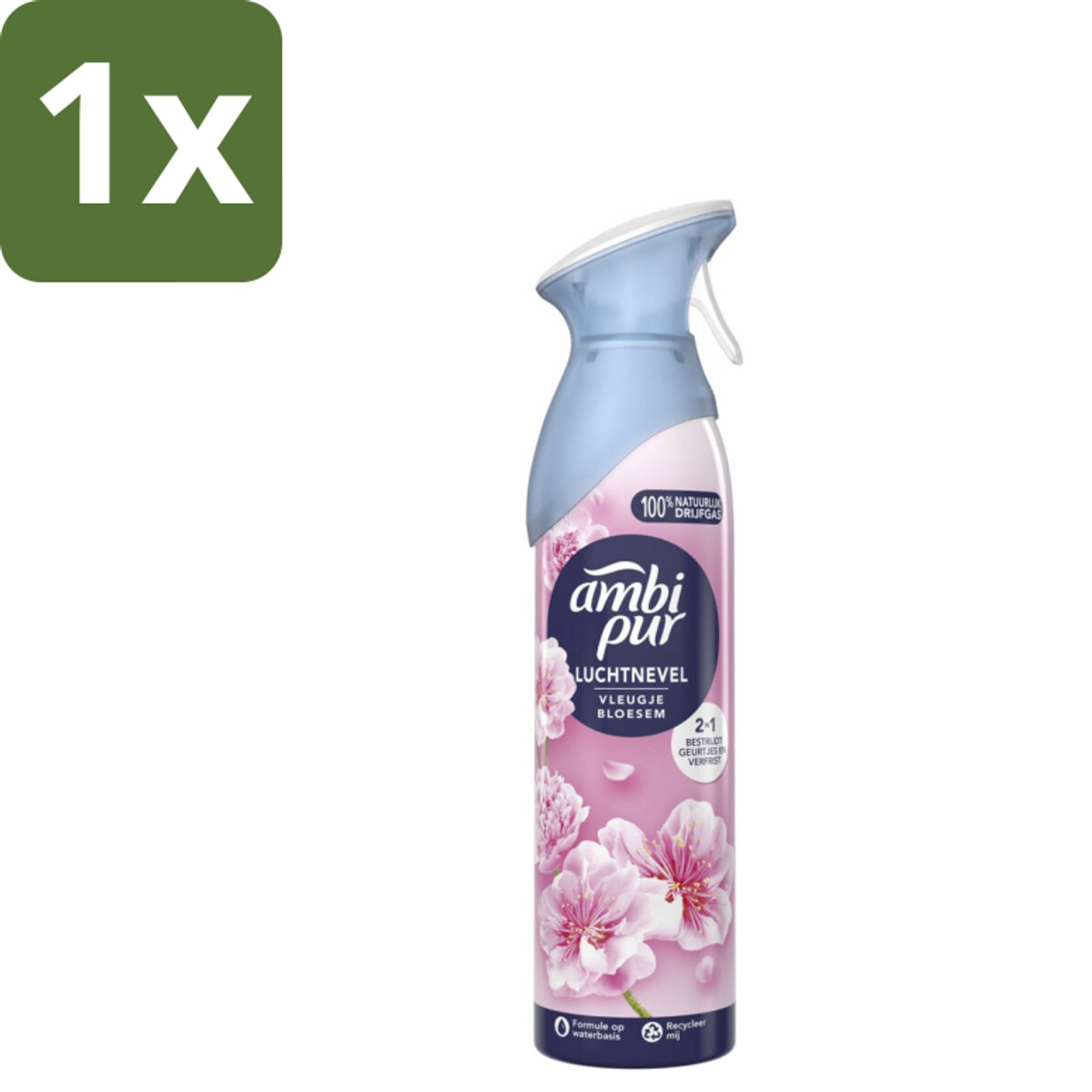 1 x Ambi Pur - Air Effects - Spray Luchtverfrisser - Vleugje Bloesem - 185 ml - Luchtverfrisser - Geur Neutraliseren - Bloemige Geur - Geur Verwijderen - Ruimte Verfrissen