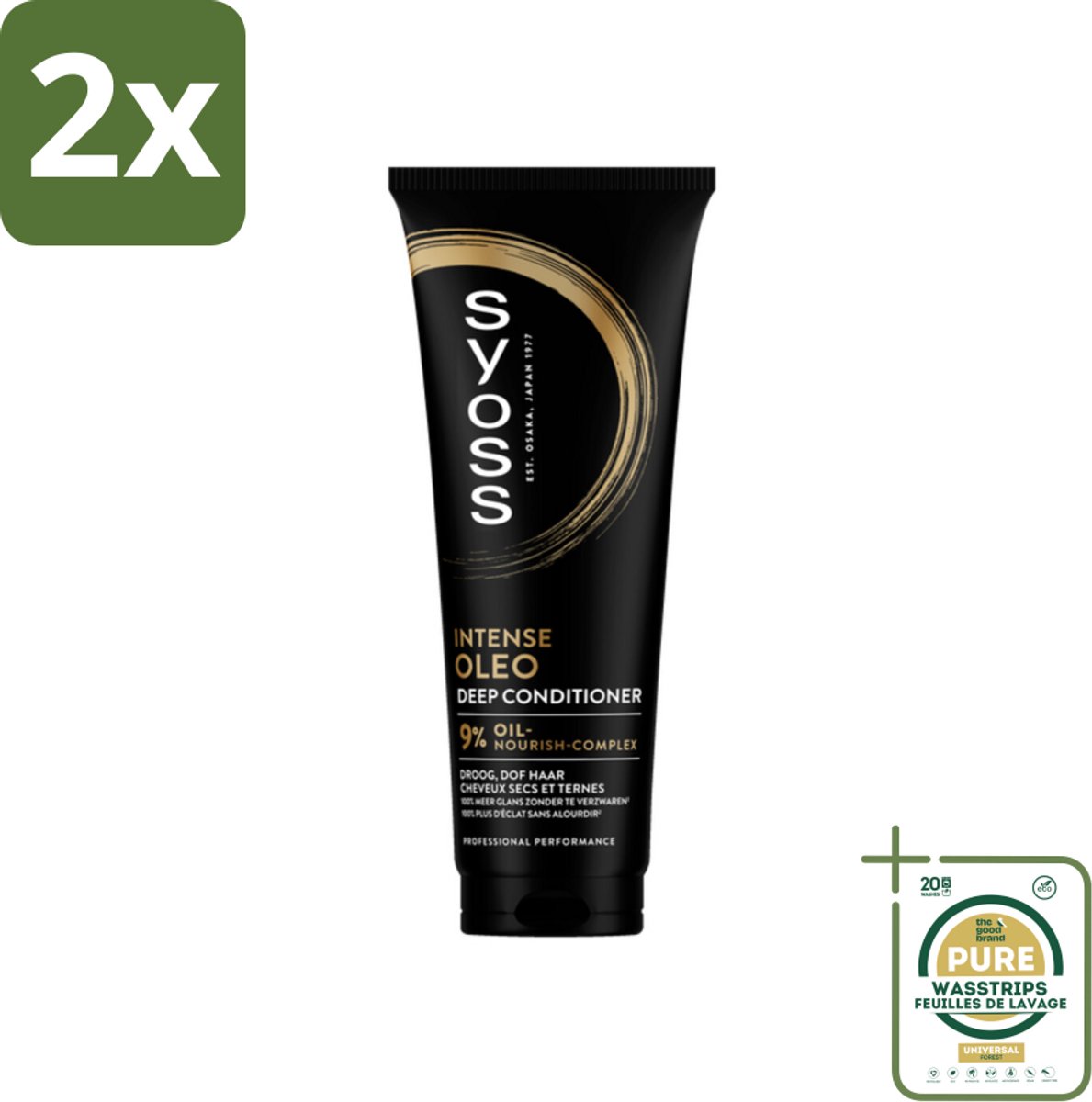 Syoss - Oleo - Conditioner - Voedt & Verzacht - 250 ml - Voordeelverpakking - 2 stuks - Dof haar - Glans
