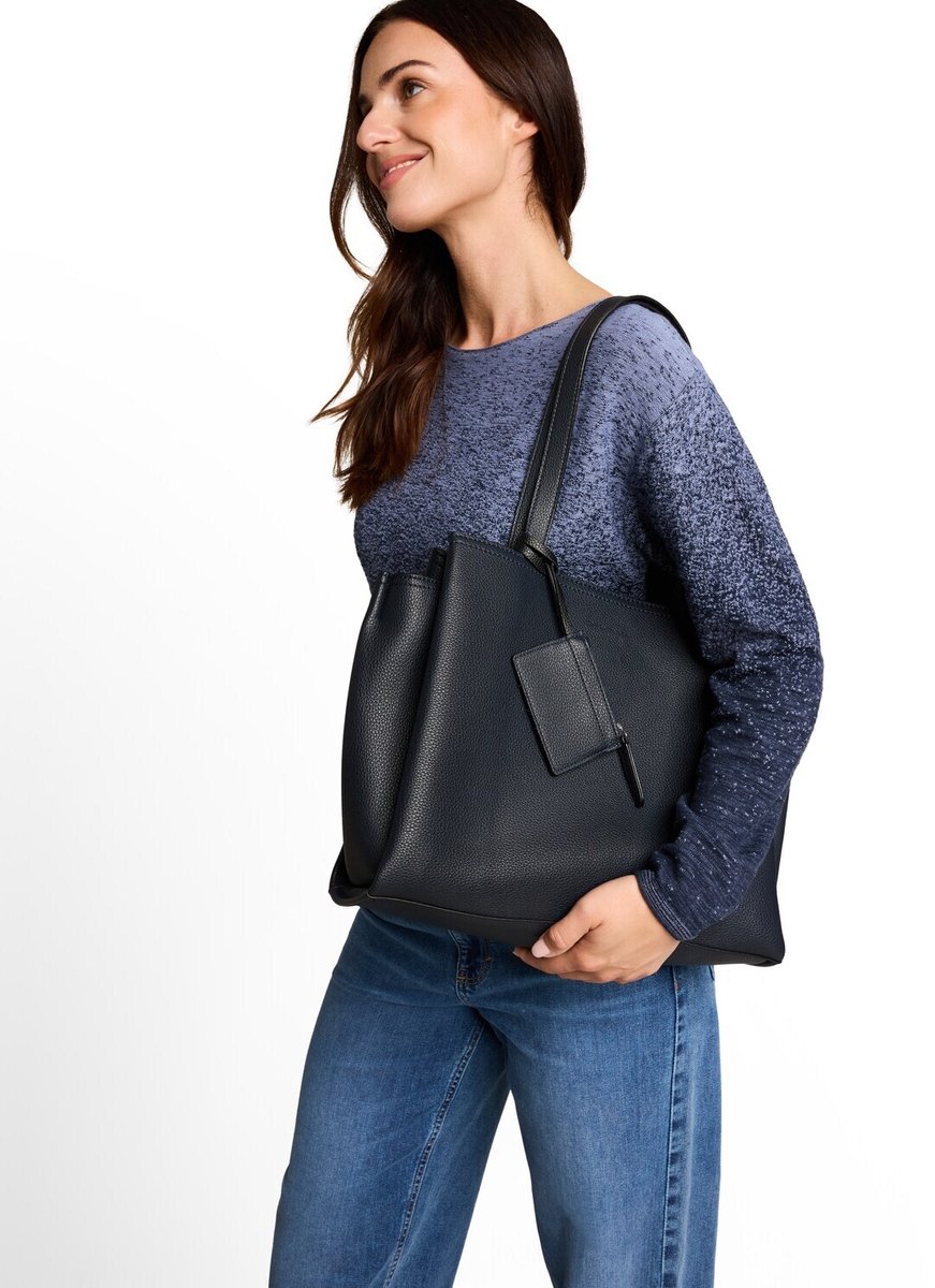 Tom Tailor - TTMAYAN L Shopper met bijzakje - Maat ONESIZE - dark blue