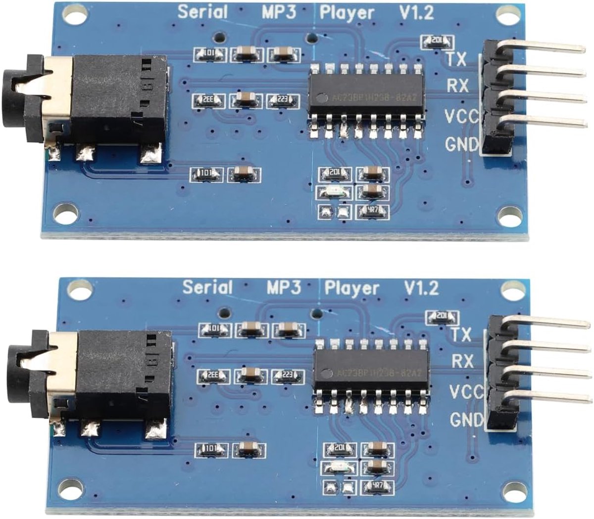 YX5300 UART TTL Serial 3.2–5.2V MP3 Music Player Module Music Module with Serial Voice Control TF Card Slot Micro SD - ShopVlot
