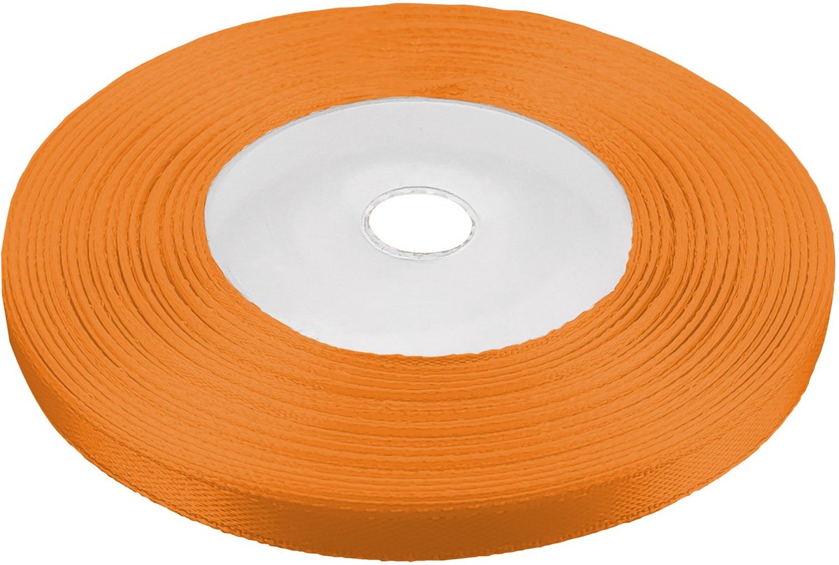 Donker Oranje Satijnen Lint 6mm - 32m