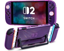 DLseego Protective Case for Switch 2,Dockable Hard PC Protector Shell Anti-Scratch and Shock-Absorbing Design Skin - ShopVlot