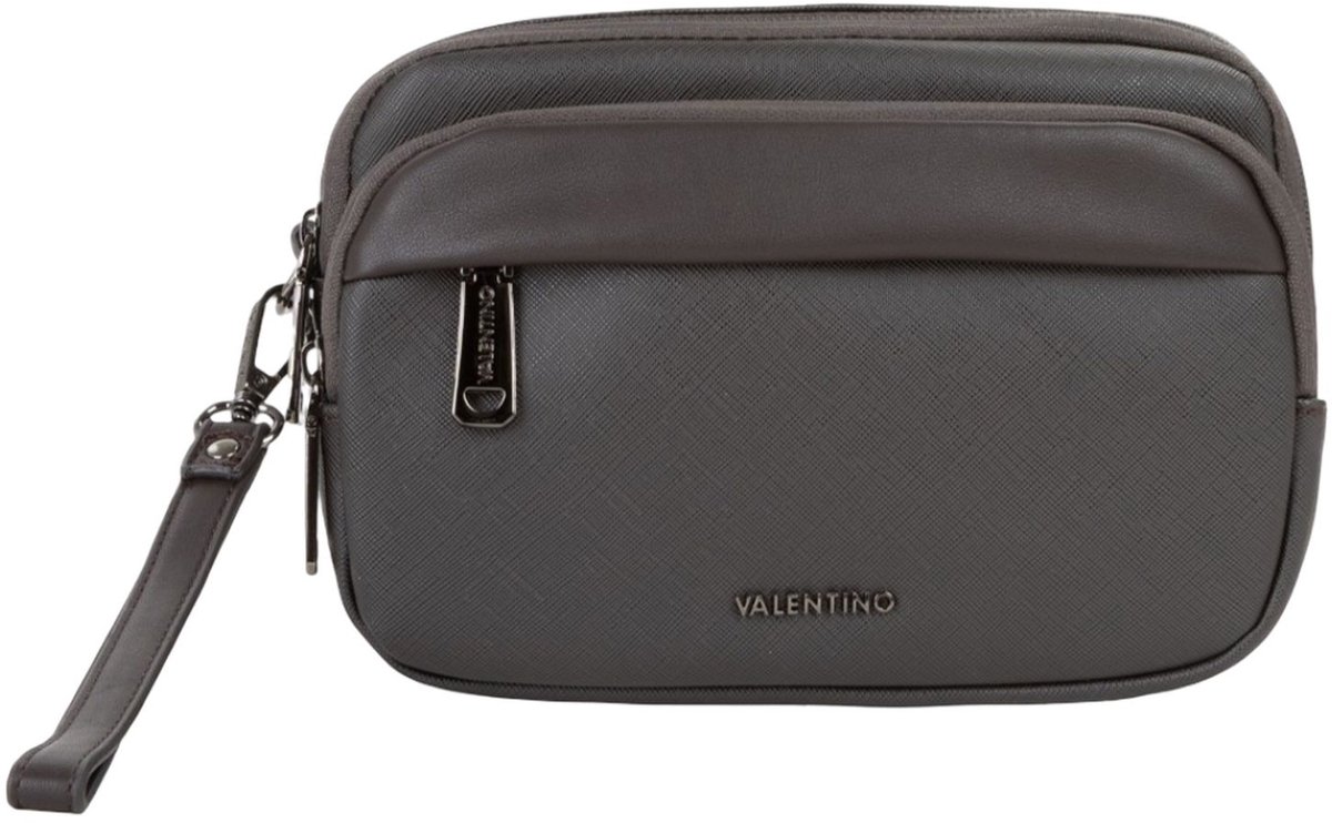 VALENTINO toilettas Karo Soft Cosmetic Case Moro donkerbruin