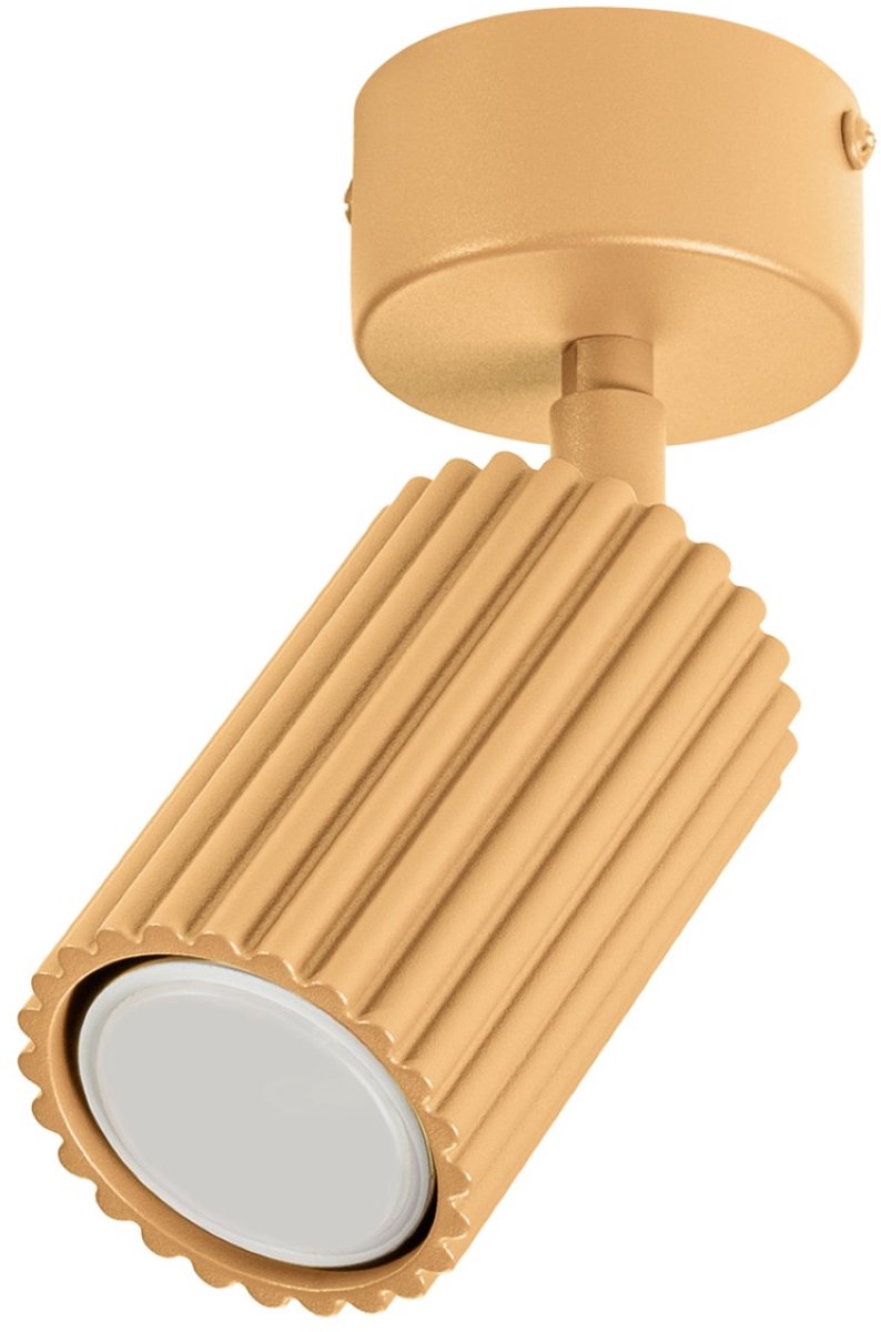 Sollux Lighting Plafondlamp KARBON - GU10 - goud - aluminium - 7x7x18cm