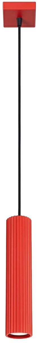 Sollux Lighting Hanglamp KARBON - GU10 - rood - aluminium - 8x8x118cm