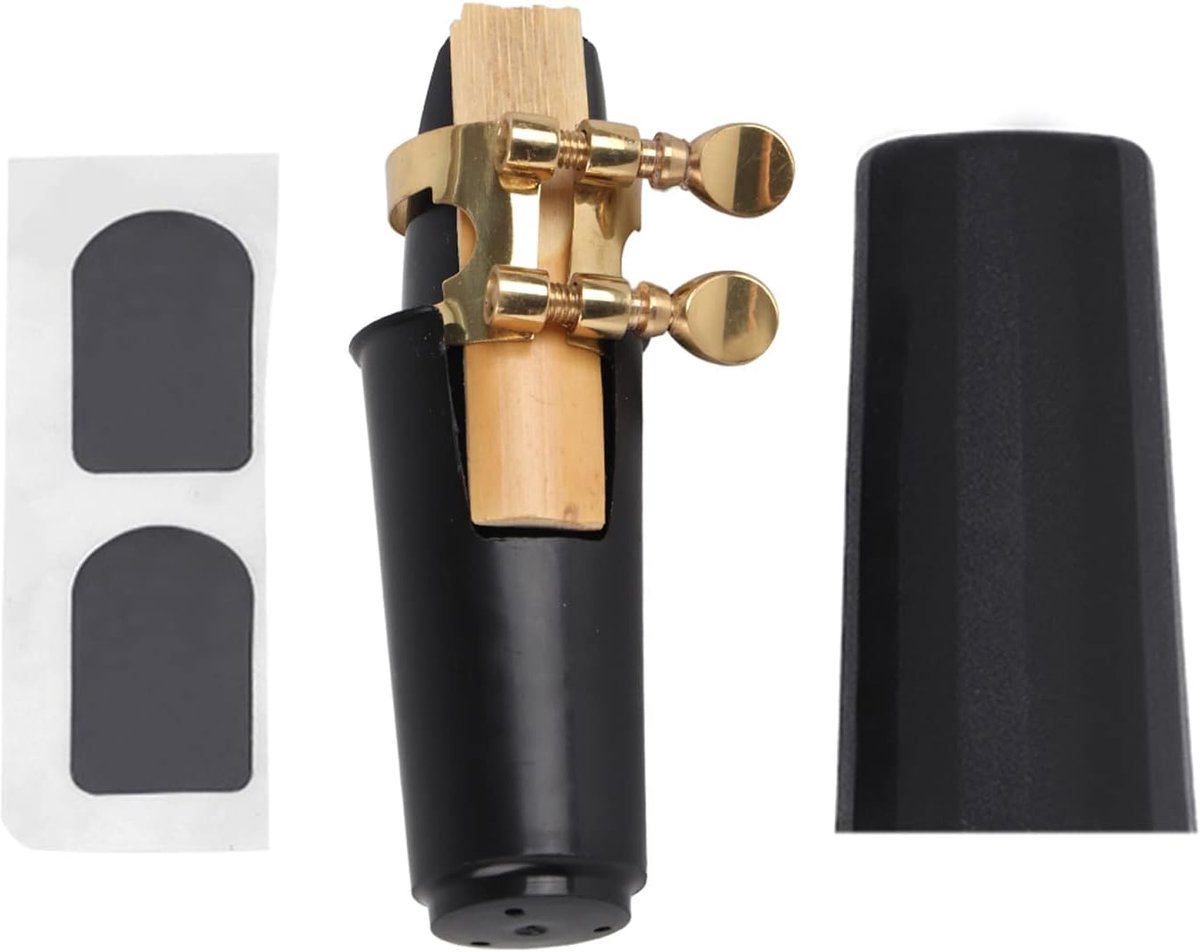 5 IN 1 Saxophon Mundst¨¹ck Kit, ABS Mundst¨¹ck with Kappe & Metall Schnalle & Reed & Pads Musikinstrumente - ShopVlot