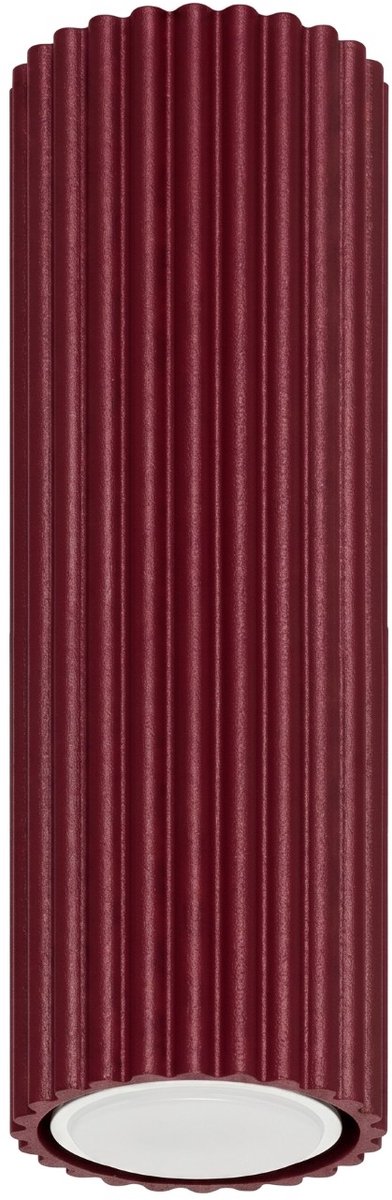 Sollux Lighting Plafondlamp Karbon - GU10 - bourgondië - aluminium - 6.5x6.5x20cm