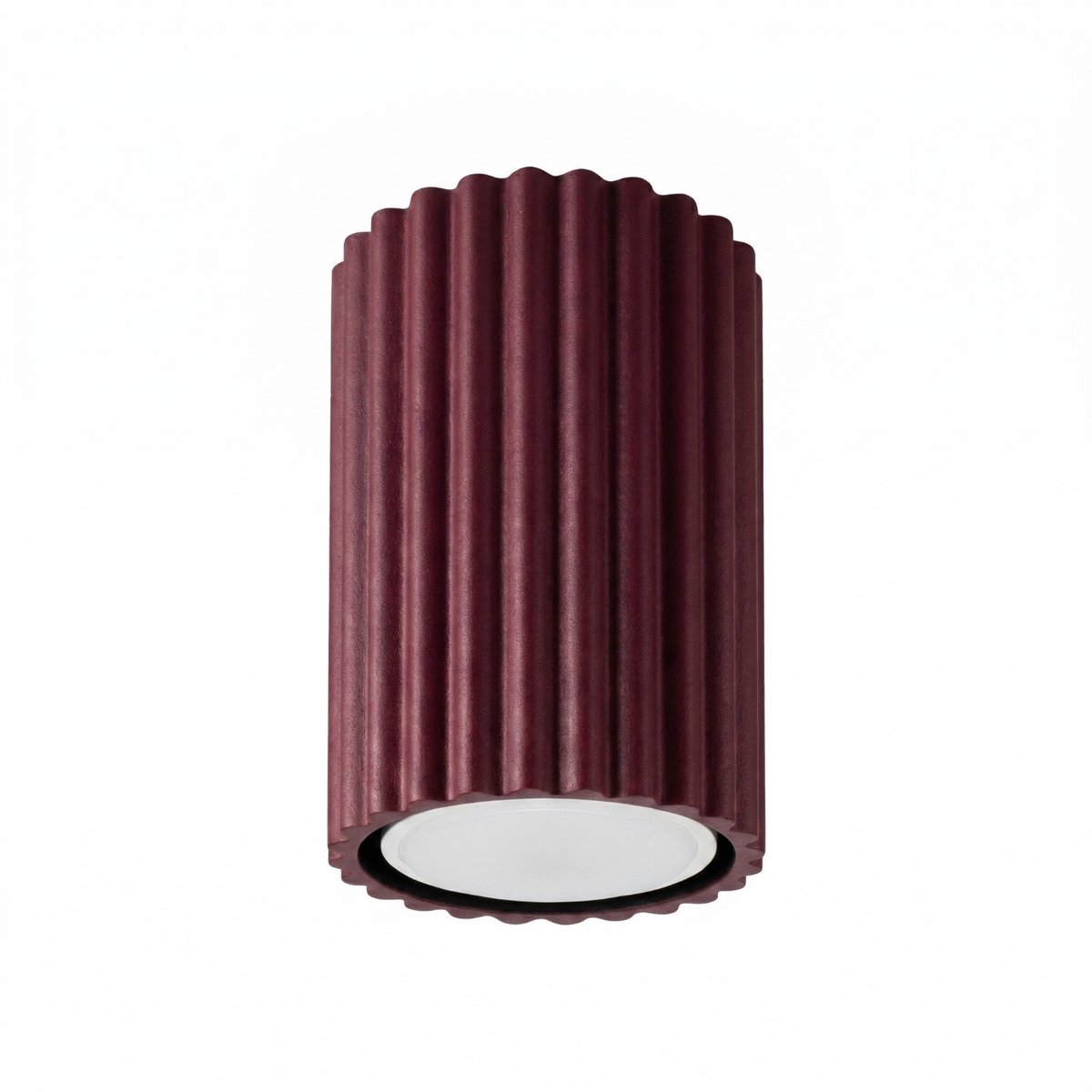 Sollux Lighting Plafondlamp KARBON - GU10 - bordeaux - aluminium - 6.5x6.5x10cm