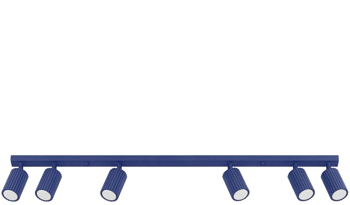 Sollux Lighting Plafondlamp Karbon - GU10 - ultramarijn - aluminium - 117x6.5x16.5cm