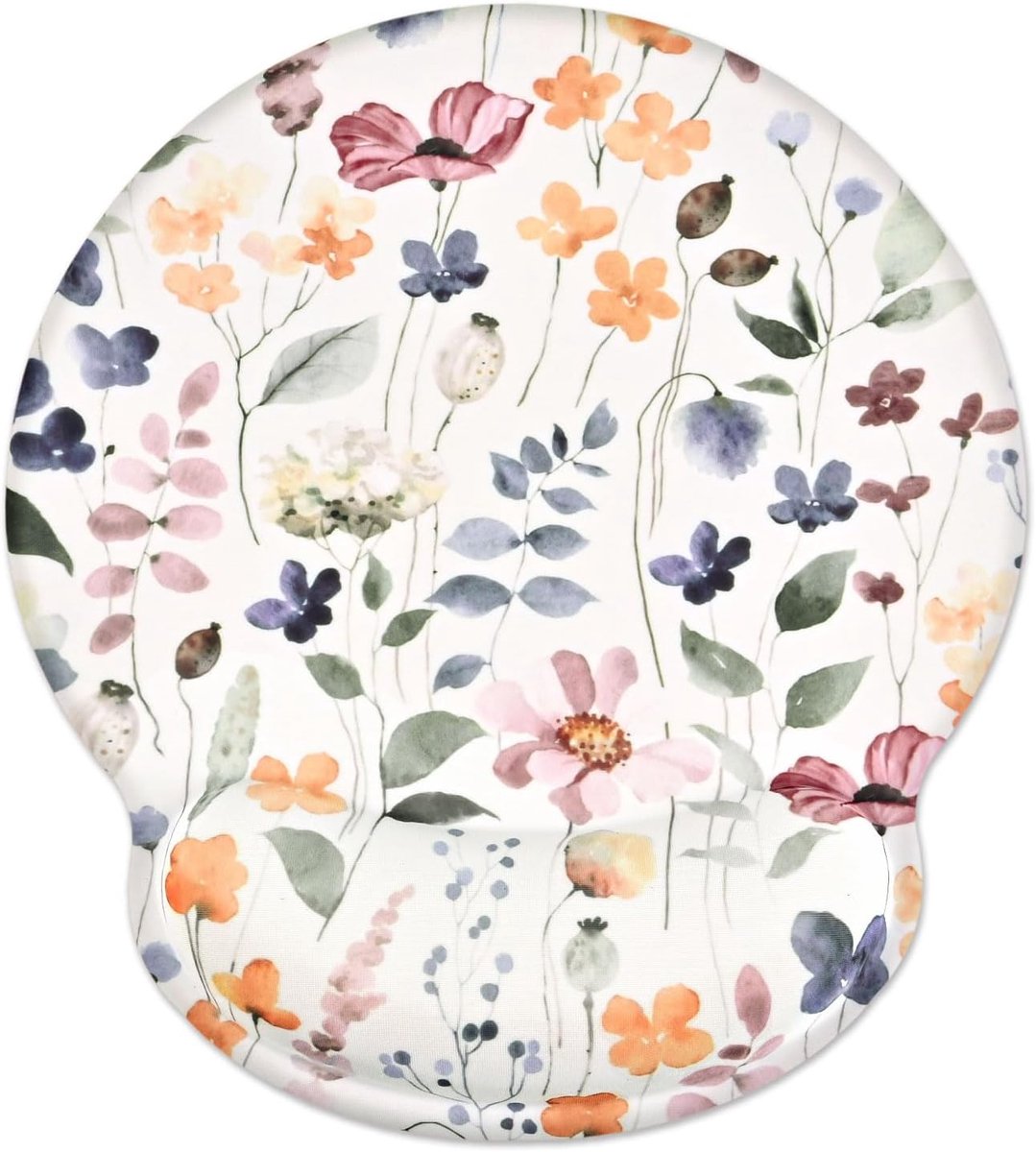 Beautiful Ergonomic Mouse Pad with Wrist Rest, Pain Relief, Memory Foam Mouse Pad with Non-Slip Silicone Base for Home - ShopVlot