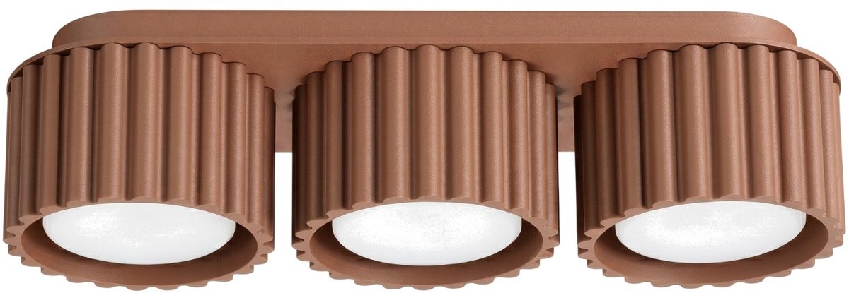 Sollux Lighting Plafondlamp AURA - Gx53 - mocca - aluminium - 32.5x10x8cm