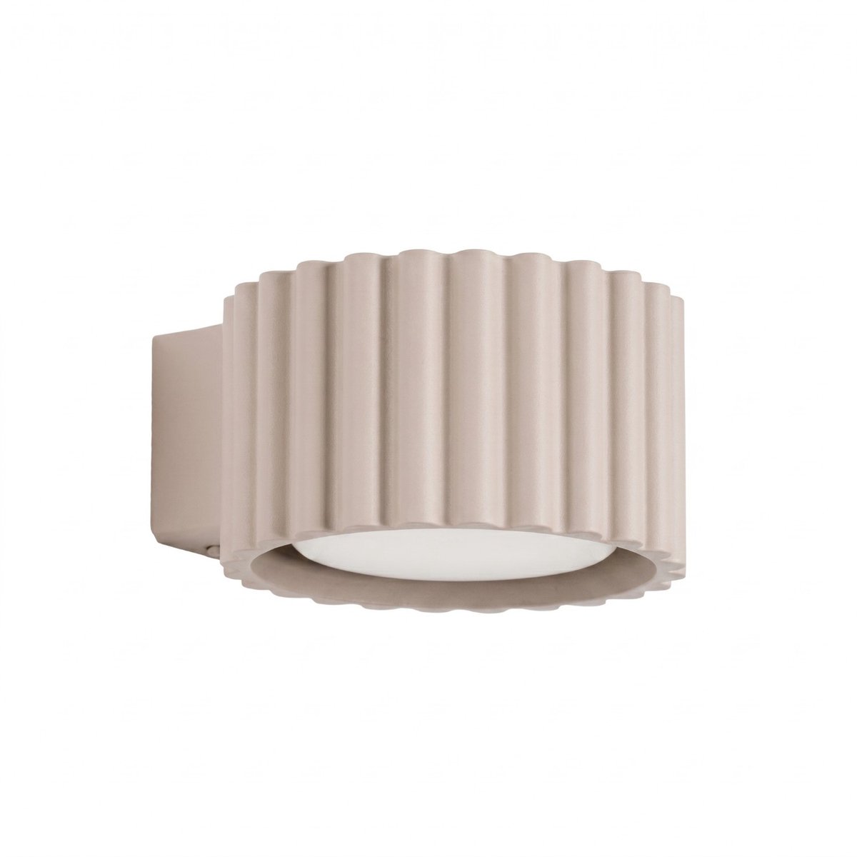 Sollux Lighting Wandlamp AURA - Gx53 - taupe - aluminium - 10x12x6cm