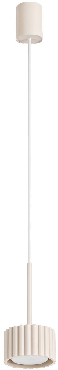 Sollux Lighting Hanglamp AURA - Gx53 - beige - aluminium - 10x10x125cm