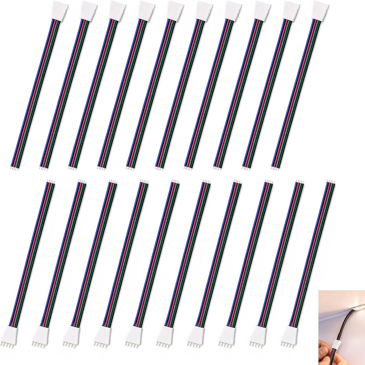 20 stuks JST 5-polige connectoren, JST led-connector mannelijk vrouwelijk 5-polig met 15 cm kabel, 5-polige kabel voor - ShopVlot