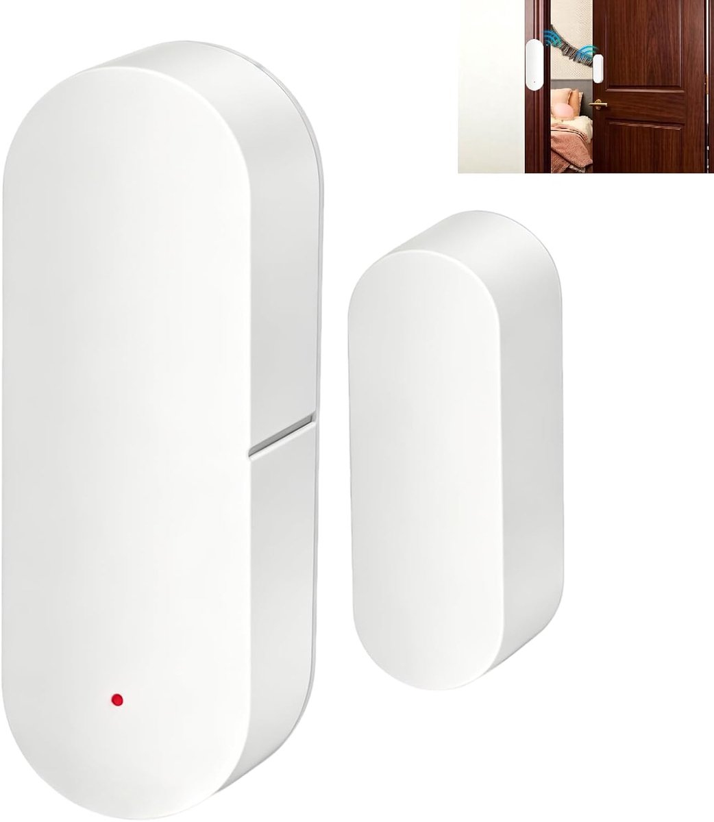 Wifi-deursensor, intelligente deurdetector, draadloos, raamopeningsmelder met real-time melding, compatibel met Alexa - ShopVlot