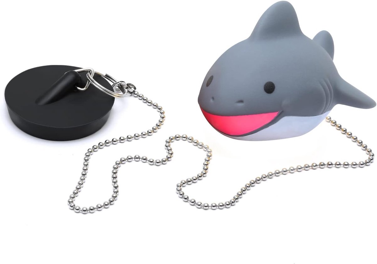 Bath Plug with Chain 45mm, Rubber Floating Bathtub Stopper and Chain, Universal Drain Plug with Long Chain for - ShopVlot