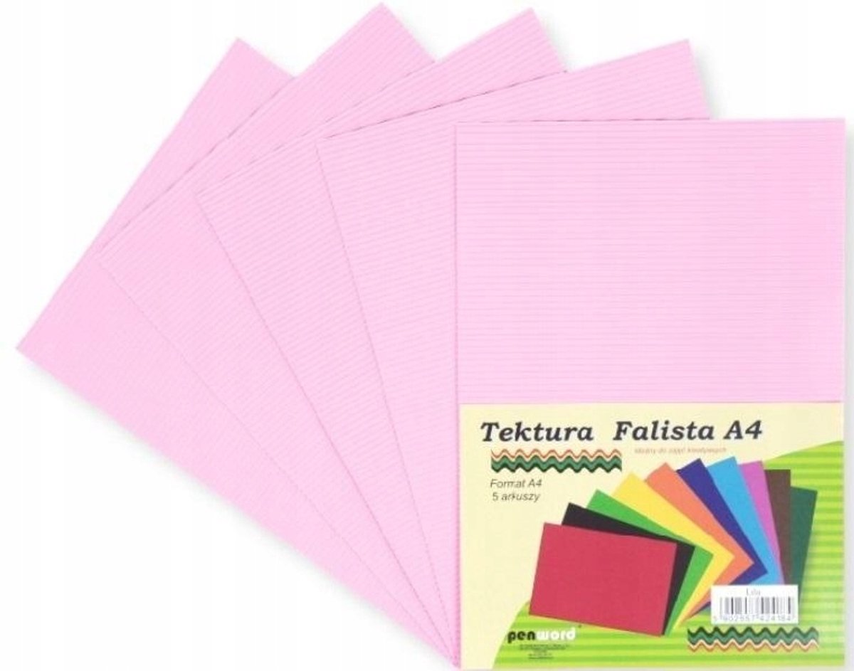 Golfkarton A4 Lila - 5 Stuks