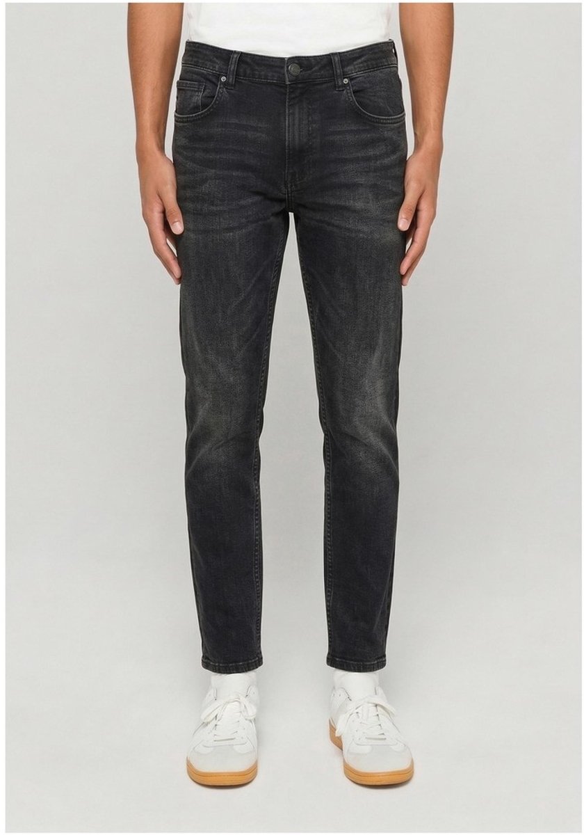 Urban Classics Basic Slim Fit Jeans Broek rechte pijpen Taille 36 inch Zwart