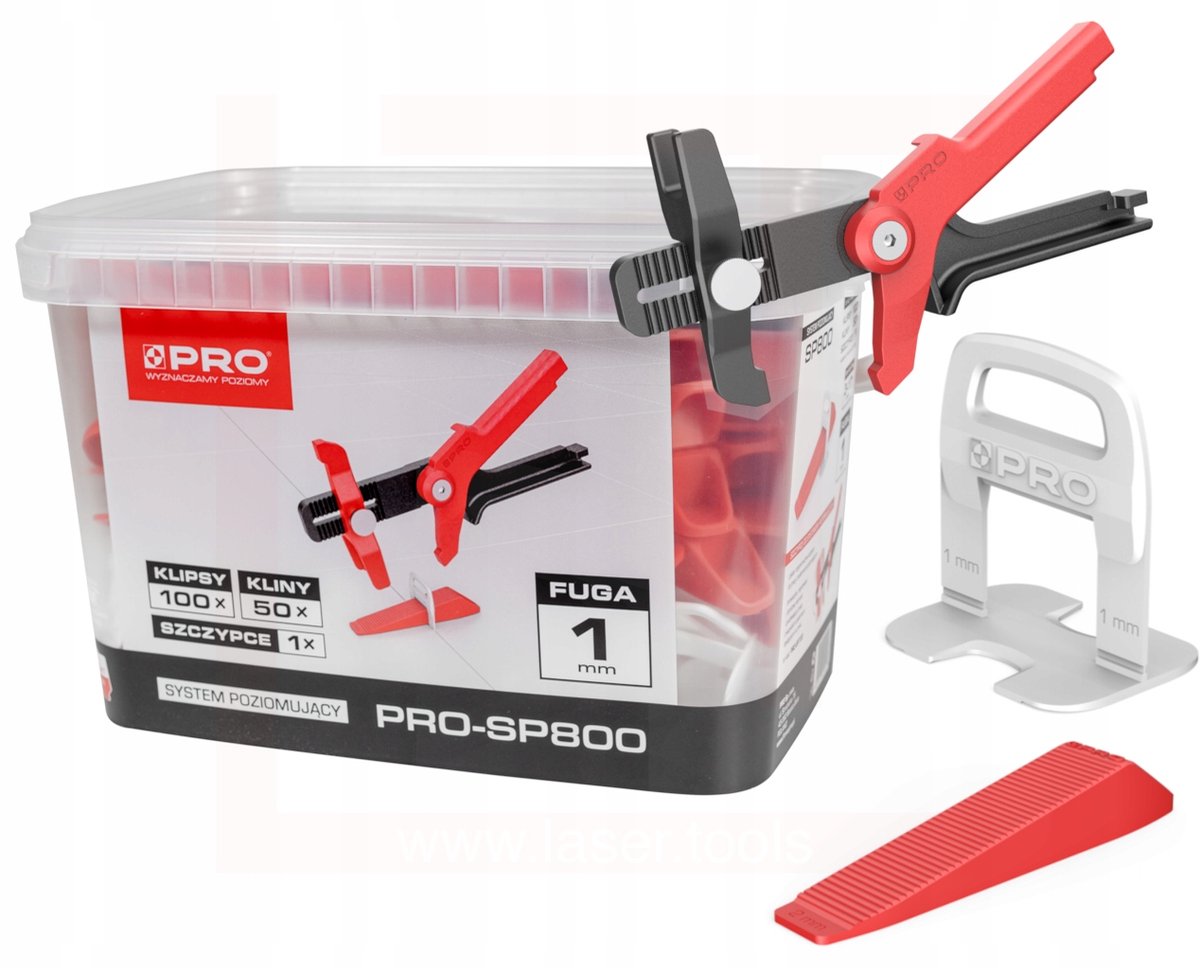 Merkloos Tegel Leveling Systeem: 150 Stuks Clips, Wiggen, Tang & Emmer